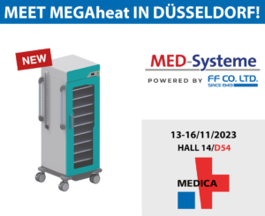 MEGAheat, our revolutionary rolling warming cabinet.